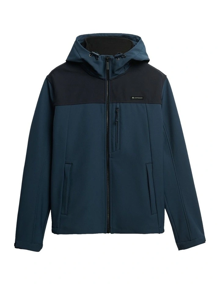 Hooded Soft Shell Tech Tracker in Flex Navy image 7