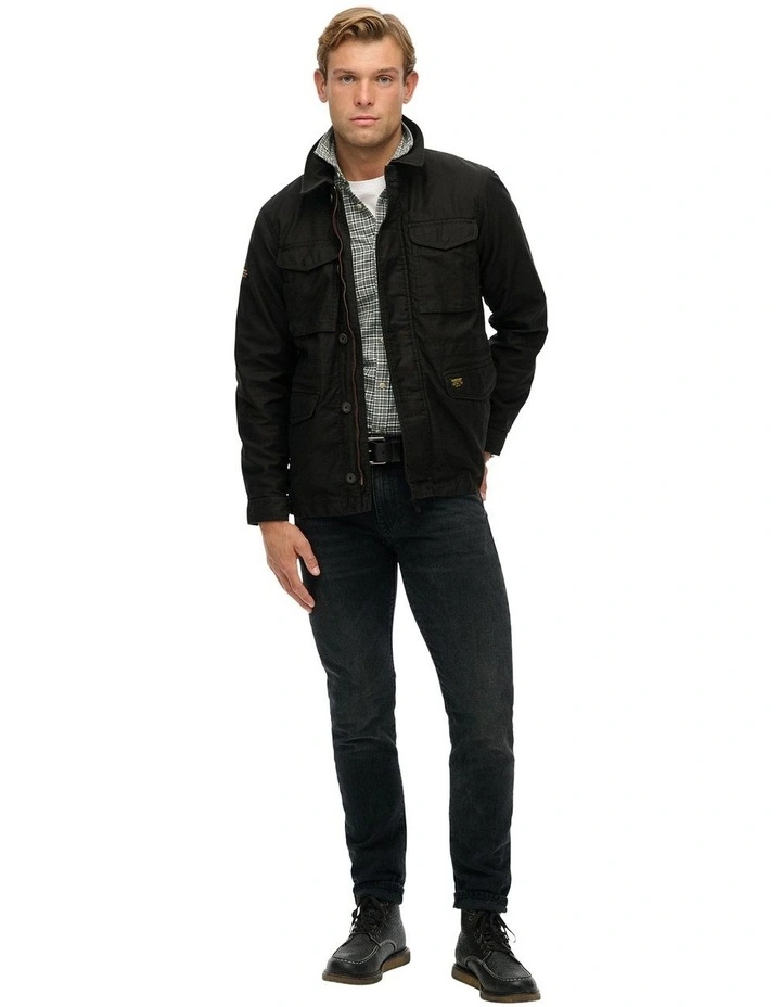 Collared M65 Jacket in Jet Black image 5