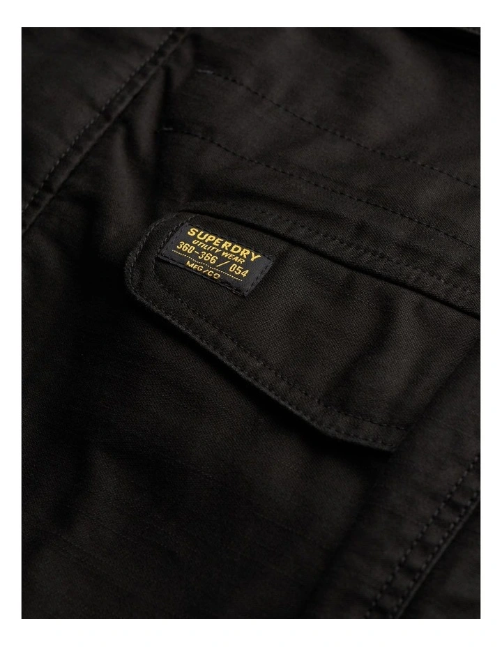 Collared M65 Jacket in Jet Black image 6