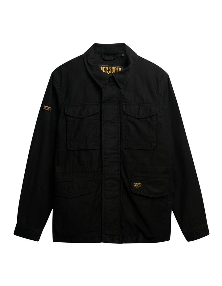 Collared M65 Jacket in Jet Black image 7