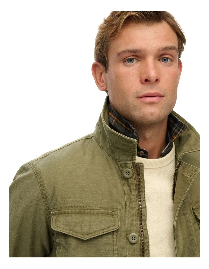 Collared M65 Jacket in Burnt Olive image 2