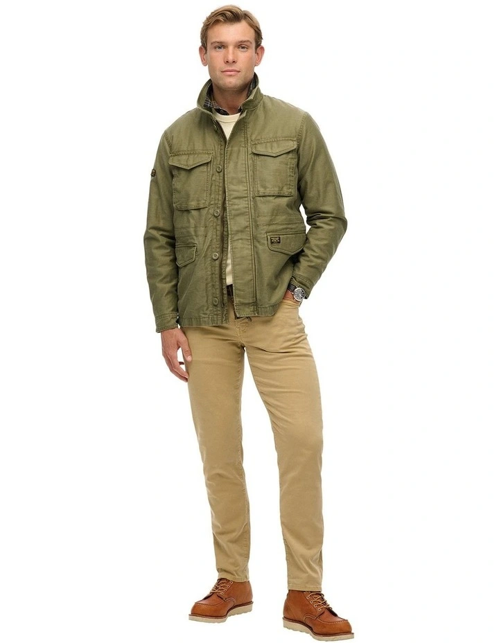 Collared M65 Jacket in Burnt Olive image 5
