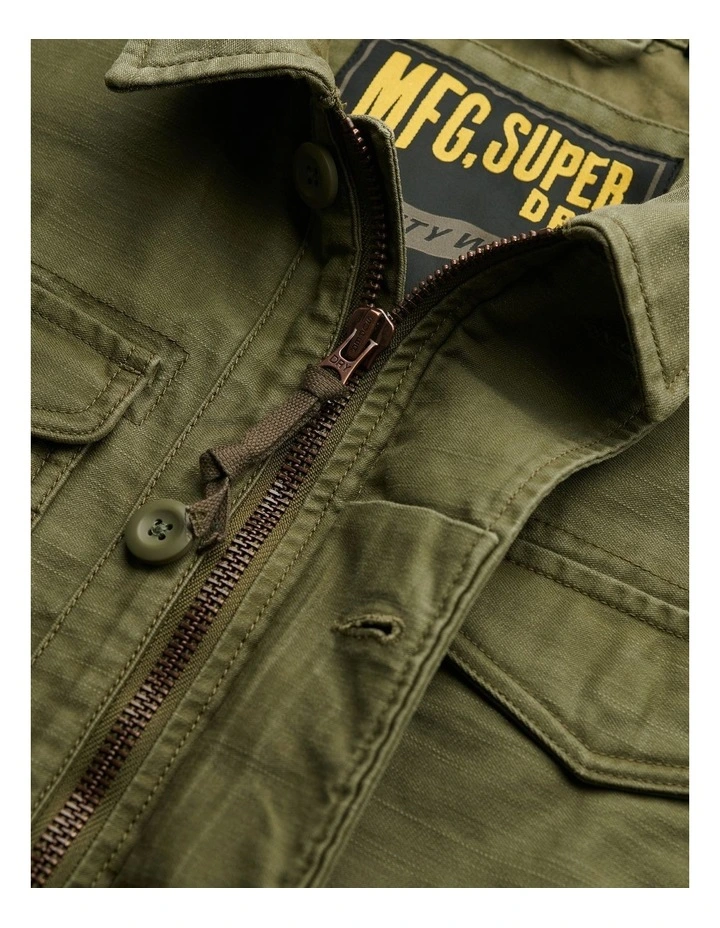 Collared M65 Jacket in Burnt Olive image 6