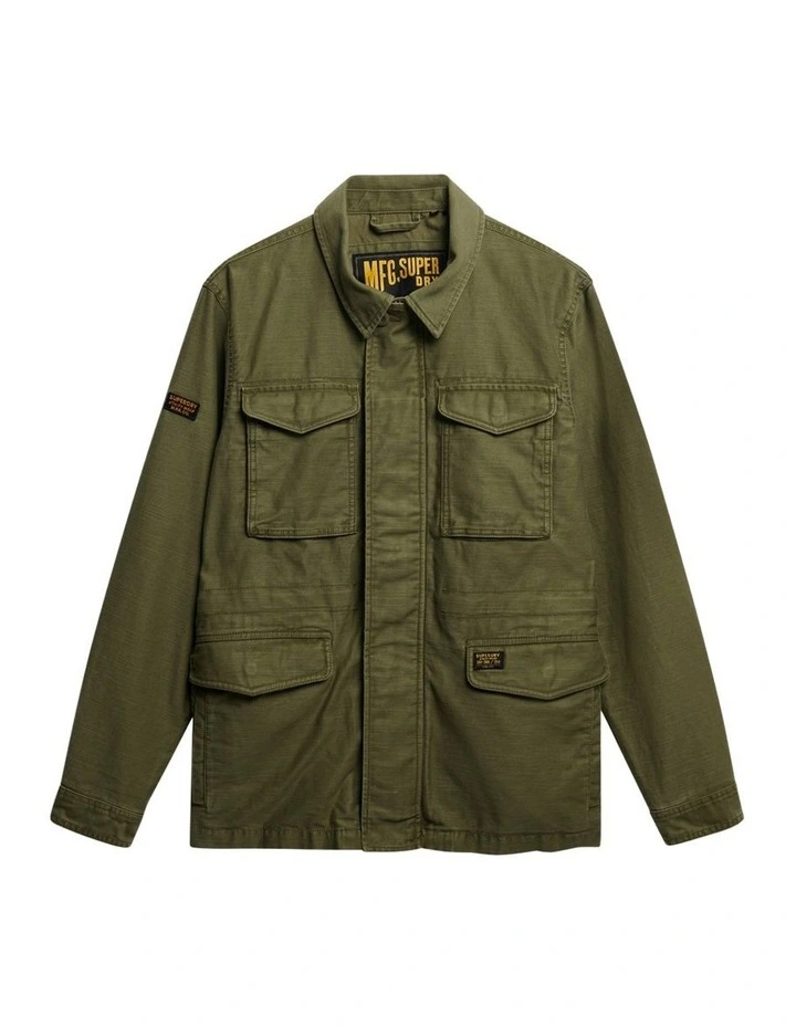 Collared M65 Jacket in Burnt Olive image 7