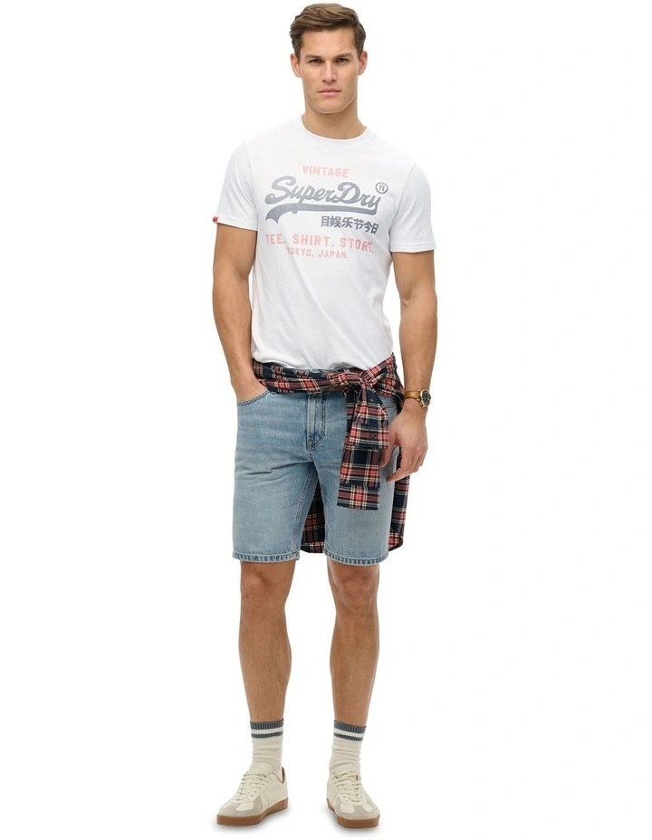 Vintage Logo Heritage Tee in White image 4