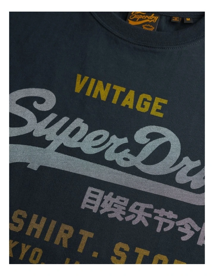 Vintage Logo Heritage Tee in Green image 3