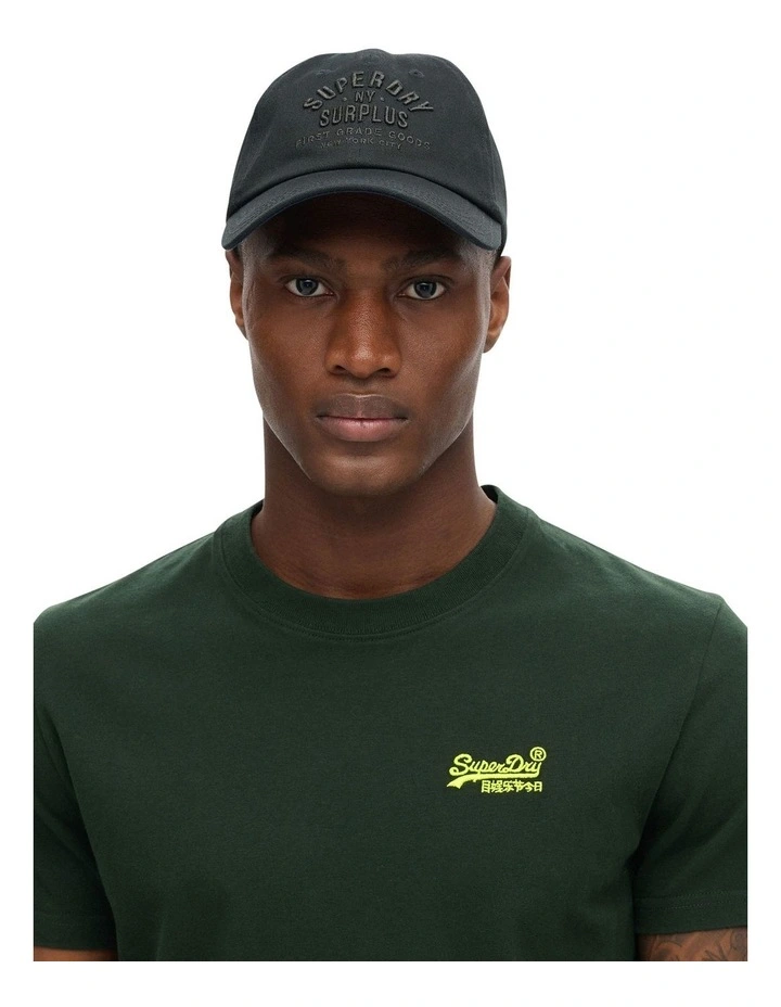 Essential Logo Embroidery Tee in Green image 3