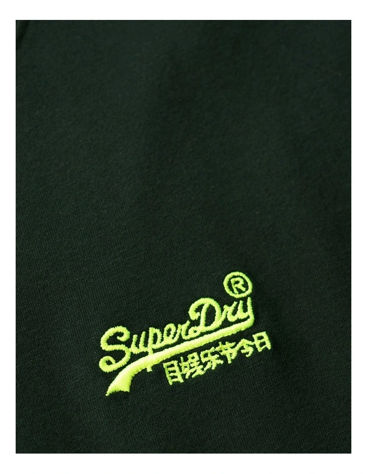 Essential Logo Embroidery Tee in Green image 4