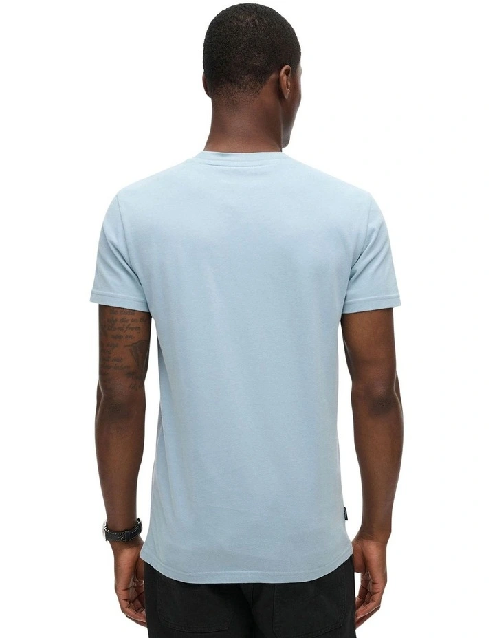 Essential Logo Emb Tee in China Blue image 2