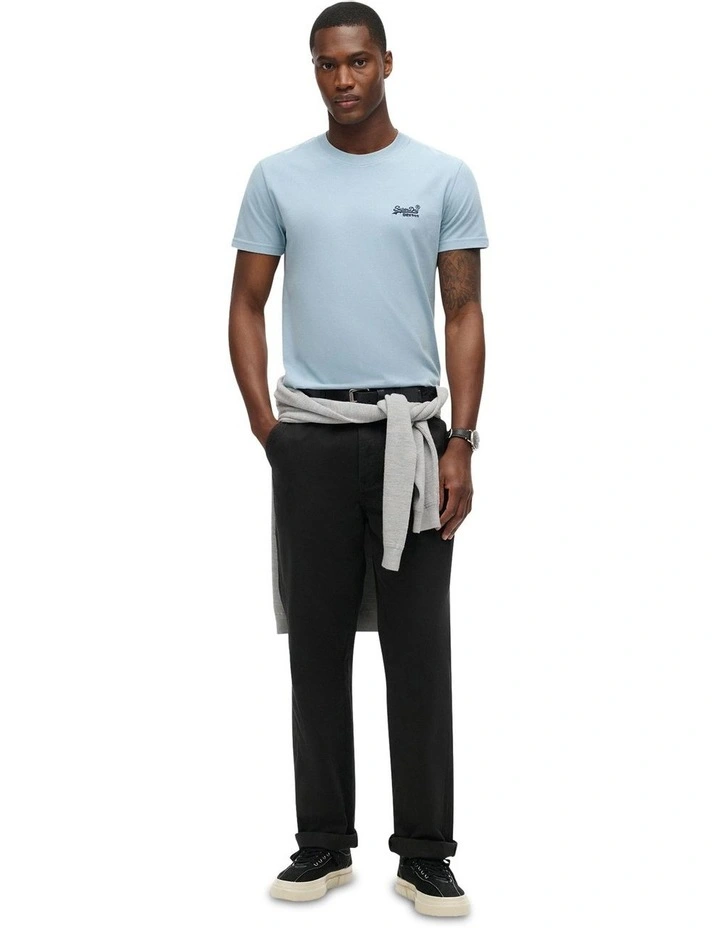 Essential Logo Emb Tee in China Blue image 6
