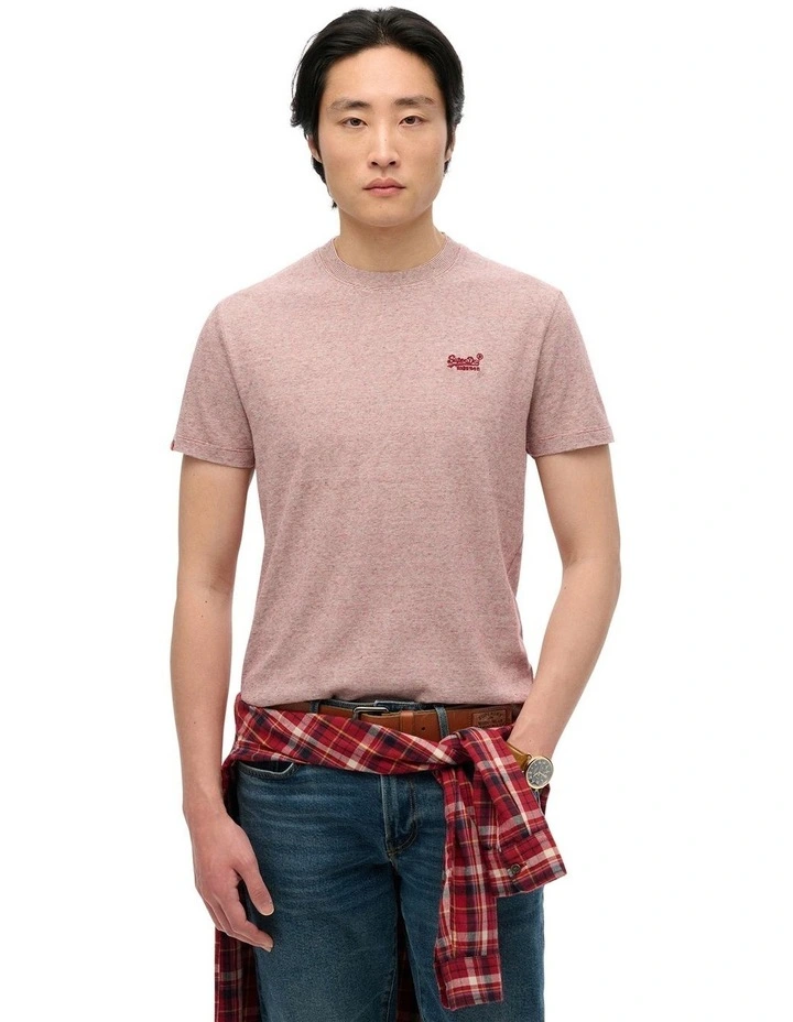 Essential Logo Tee in Cherry Red Feeder image 1