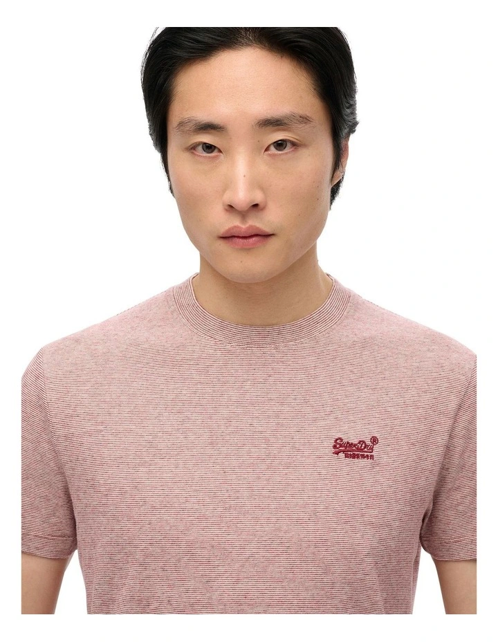 Essential Logo Tee in Cherry Red Feeder image 3