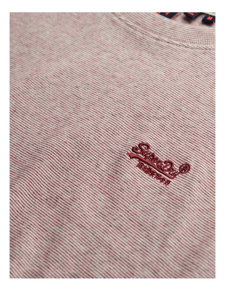Essential Logo Tee in Cherry Red Feeder image 4