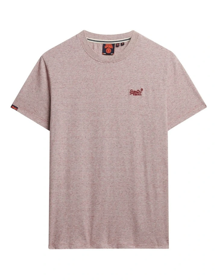 Essential Logo Tee in Cherry Red Feeder image 6