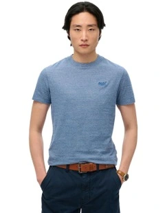 Essential Logo Tee in Ocean Blue Feeder