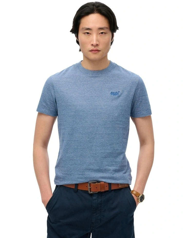 Essential Logo Tee in Ocean Blue Feeder image 1