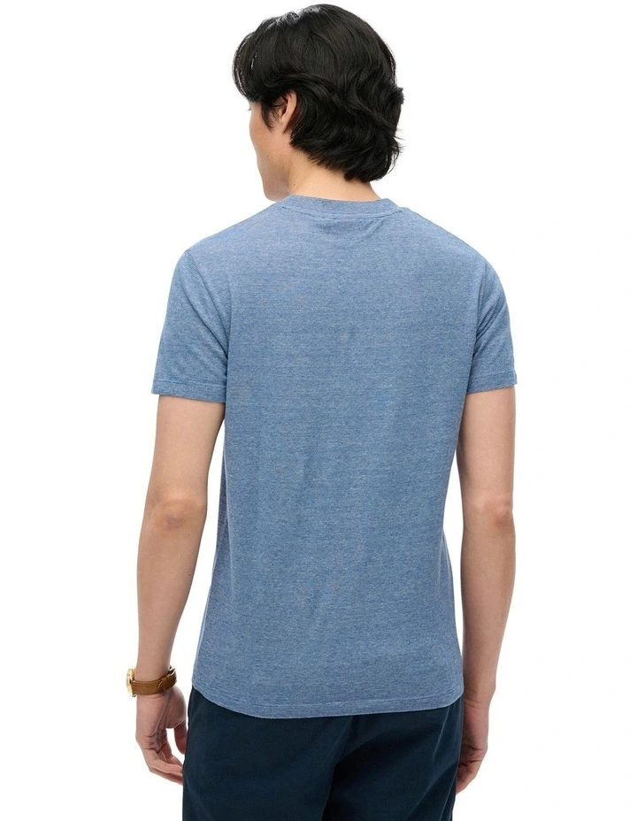 Essential Logo Tee in Ocean Blue Feeder image 2