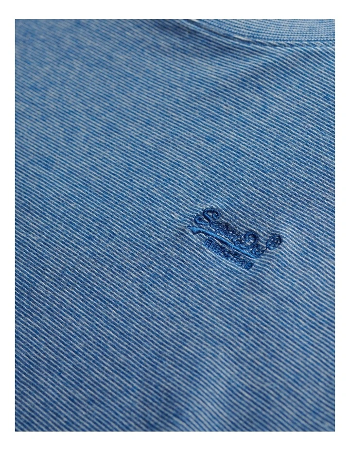 Essential Logo Tee in Ocean Blue Feeder image 4