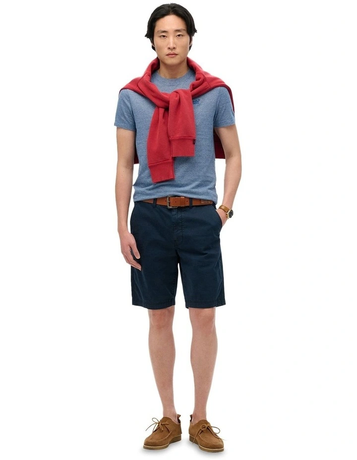 Essential Logo Tee in Ocean Blue Feeder image 5