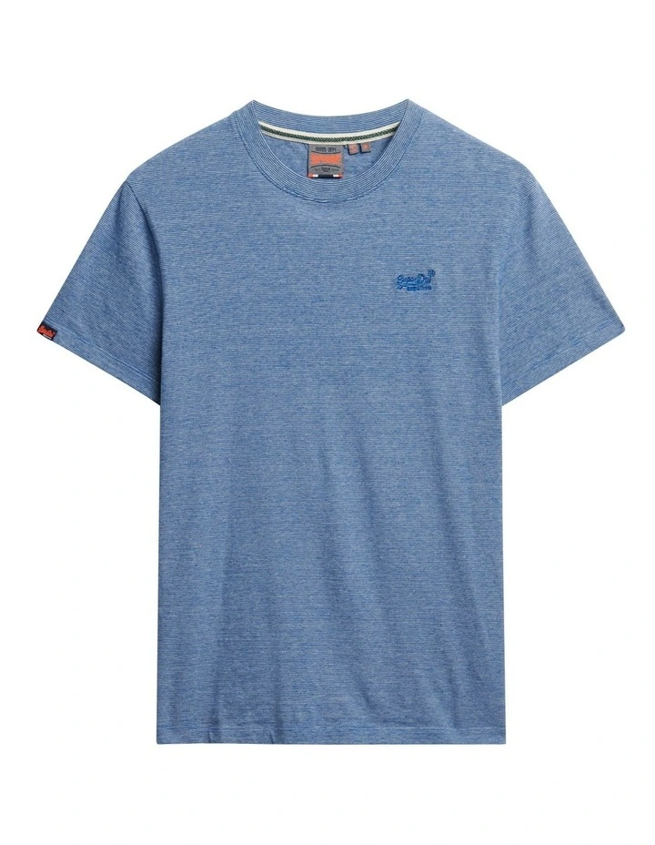 Essential Logo Tee in Ocean Blue Feeder image 6