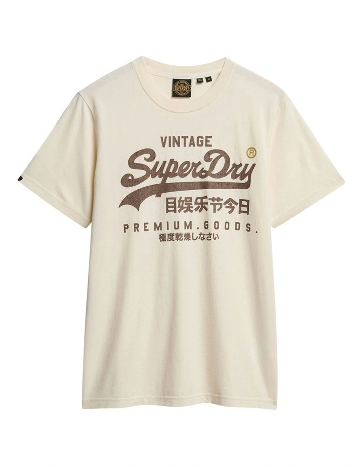 Vintage Logo Workwear Relaxed Tee in Riff White image 6