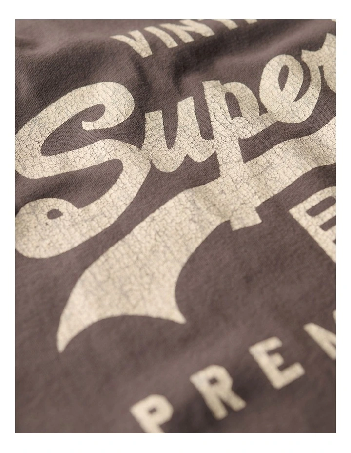 Vintage Logo Workwear Relaxed Tee in Vintage Black image 3