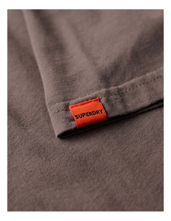 Vintage Logo Workwear Relaxed Tee in Vintage Black image 4