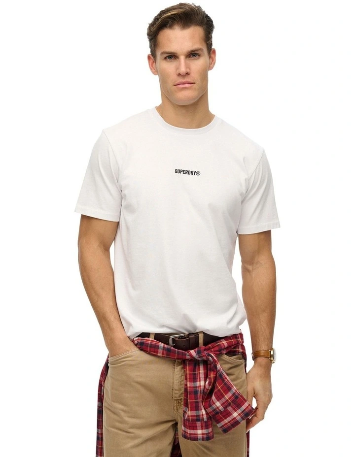 Micro Logo T-shirt in Bone White image 1