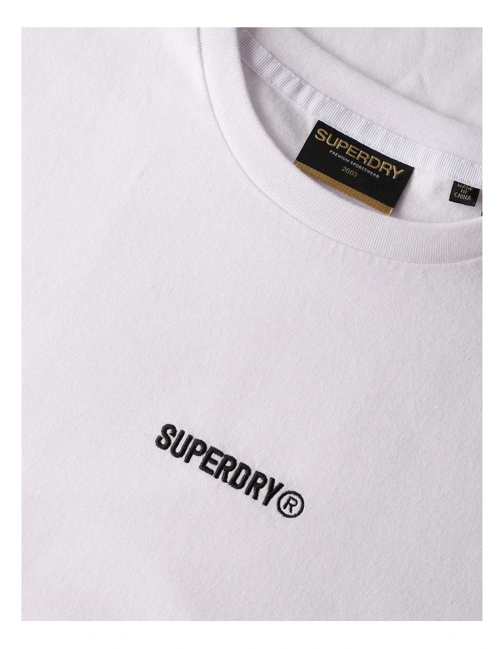 Micro Logo T-shirt in Bone White image 4