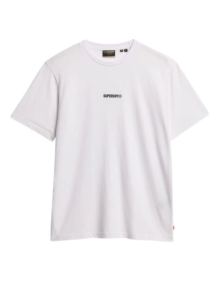 Micro Logo T-shirt in Bone White image 6