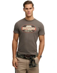 Gasoline Graphic Relaxed Tee T-Shirt in Vintage Black