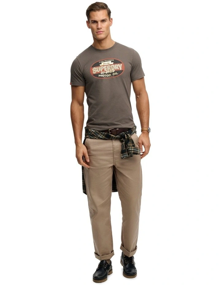 Gasoline Graphic Relaxed Tee T-Shirt in Vintage Black image 5