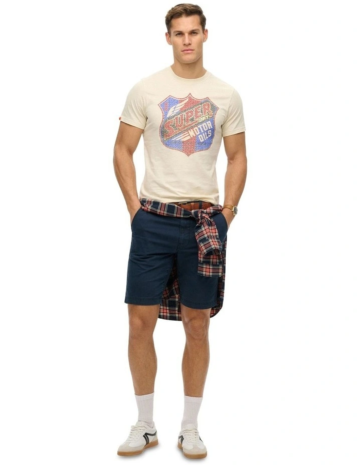 Gasoline Graphic Relaxed Tee in Rice White image 5