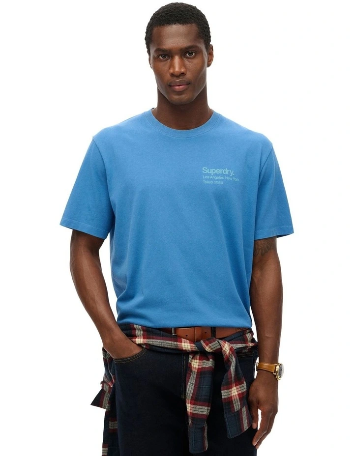 Core Logo City T Shirt in Monaco Blue image 1