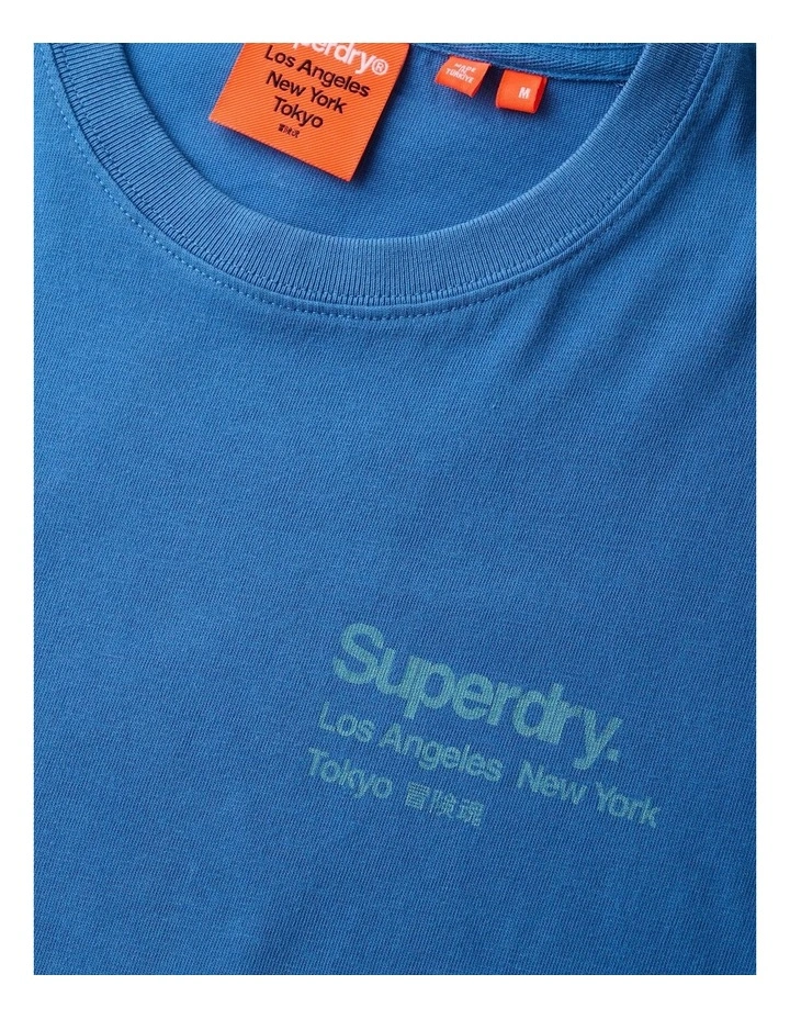 Core Logo City T Shirt in Monaco Blue image 4