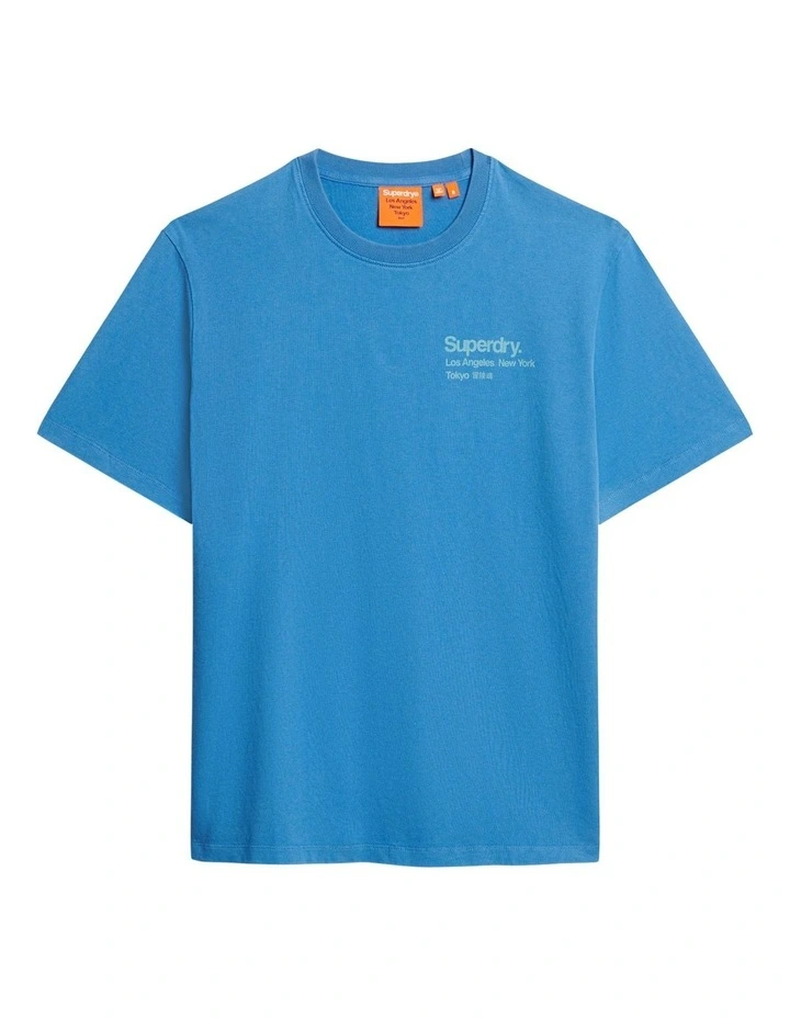 Core Logo City T Shirt in Monaco Blue image 6