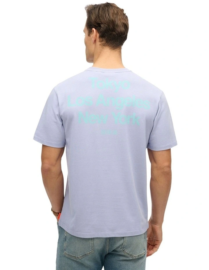 Core Logo City T Shirt in City Purple image 2