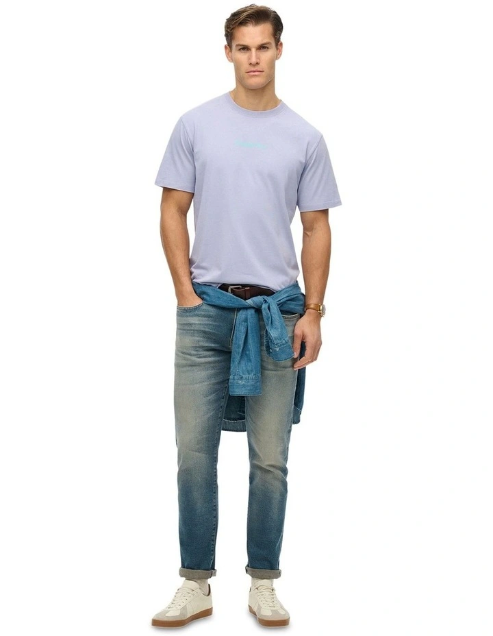 Core Logo City T Shirt in City Purple image 4