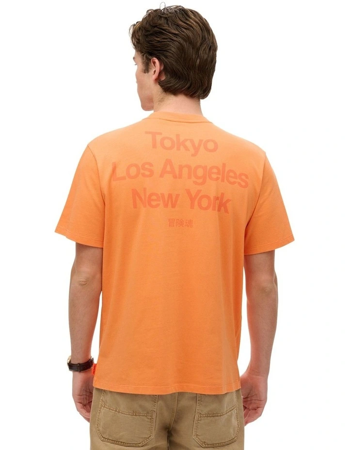 Core Logo City T Shirt in Florida Orange image 2