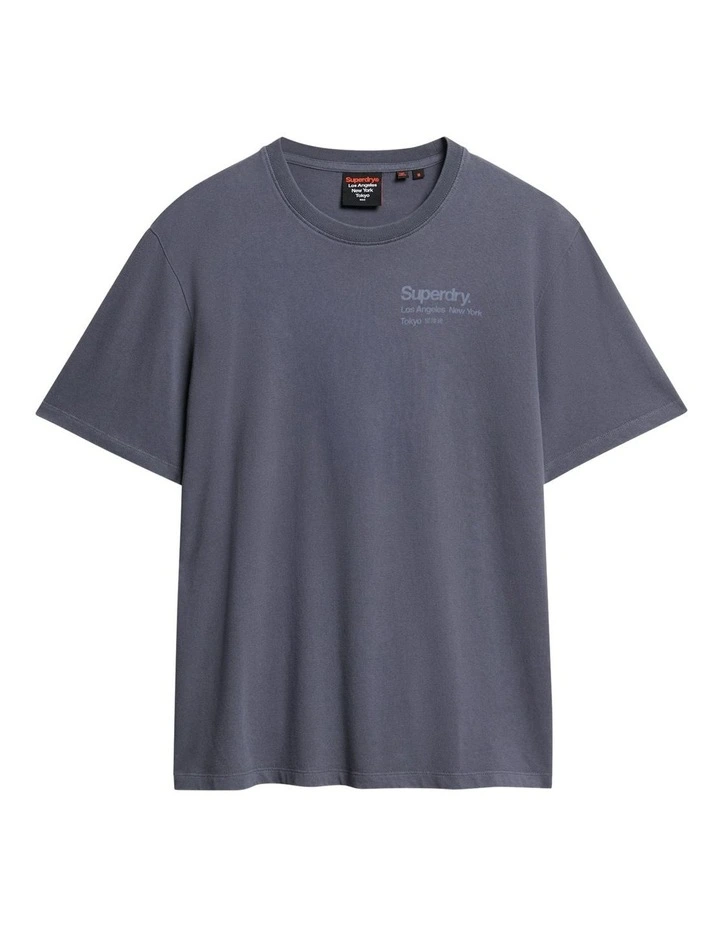 Core Logo City T Shirt in Magma Slate Grey image 5