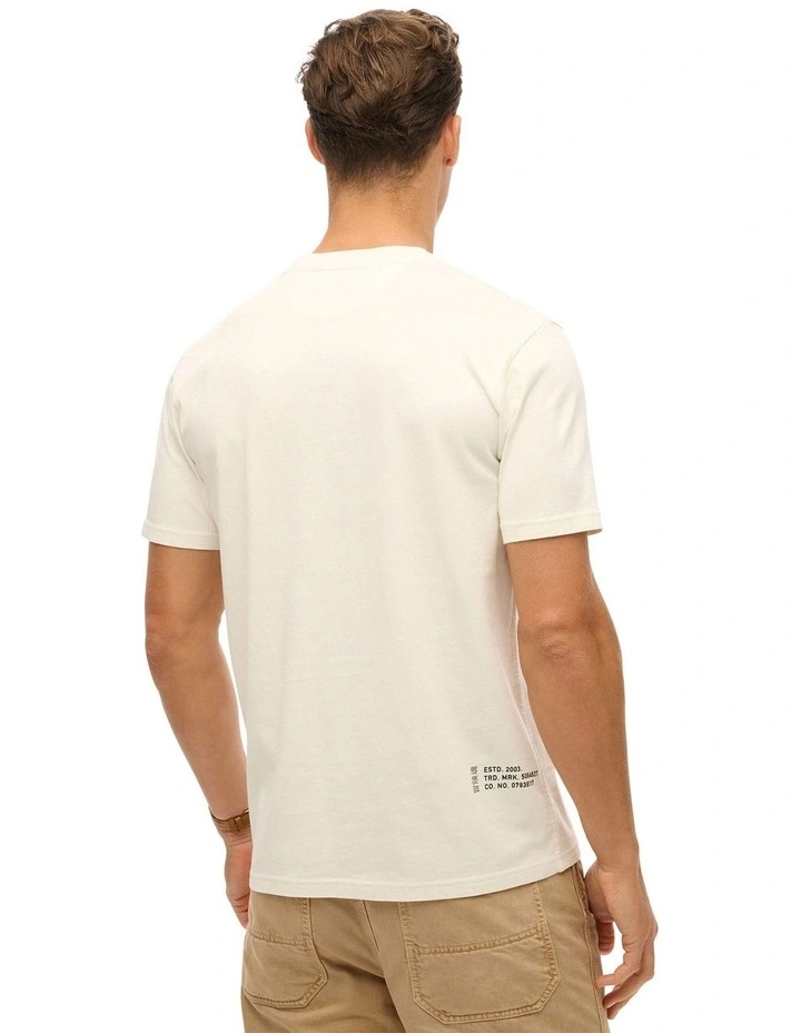Utility Sport Graphic T/Shirt in New Chalk White image 2