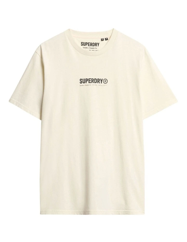 Utility Sport Graphic T/Shirt in New Chalk White image 6