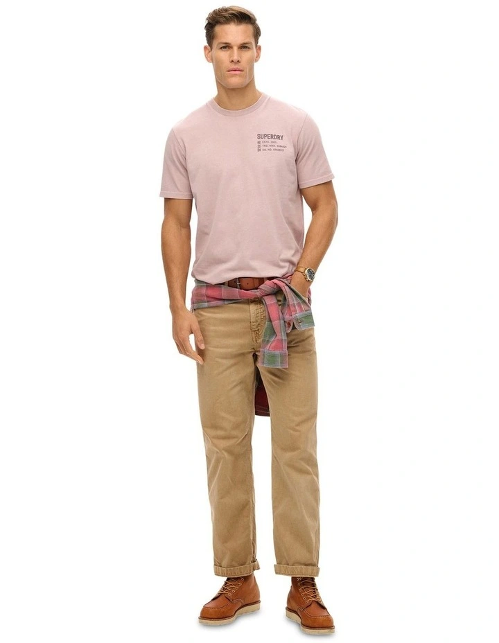 Utility Sport Graphic T/Shirt in Cloud Grey image 4