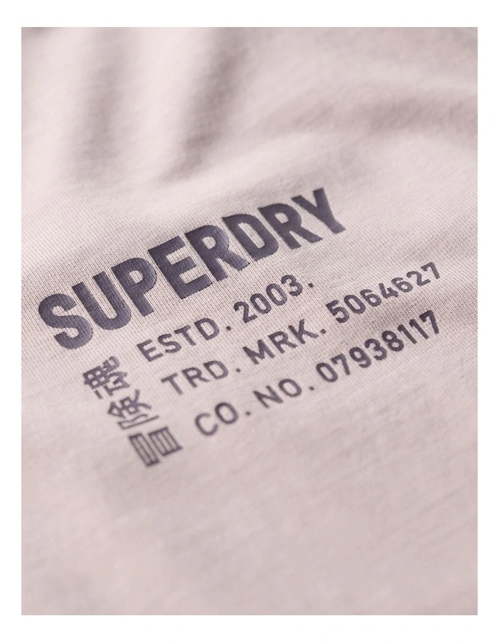 Utility Sport Graphic T/Shirt in Cloud Grey image 5