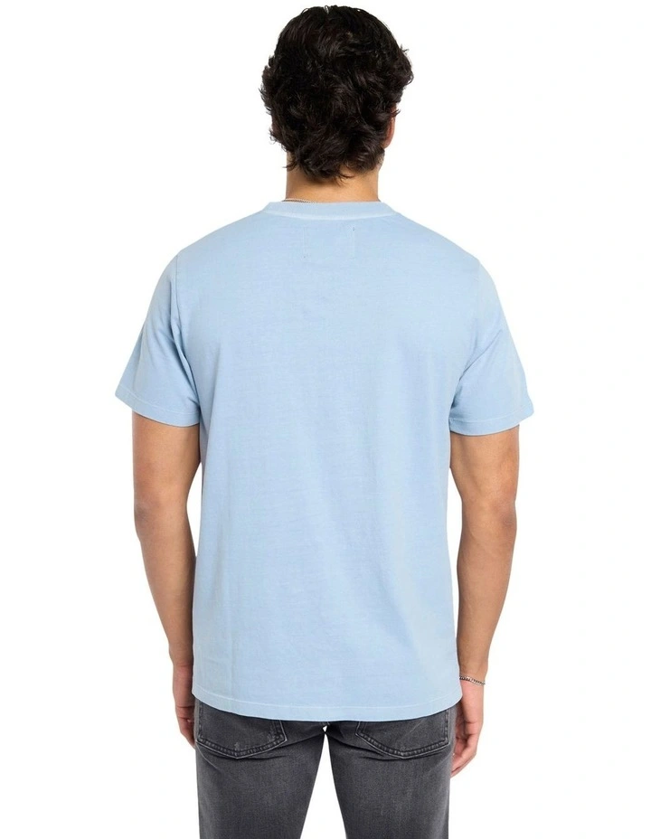 Vintage Logo Relaxed Tee in China Blue image 2