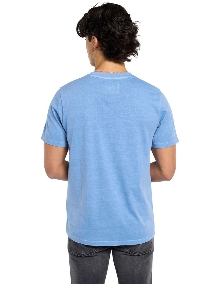 Vintage Logo Relaxed Tee in Blue Antique image 2