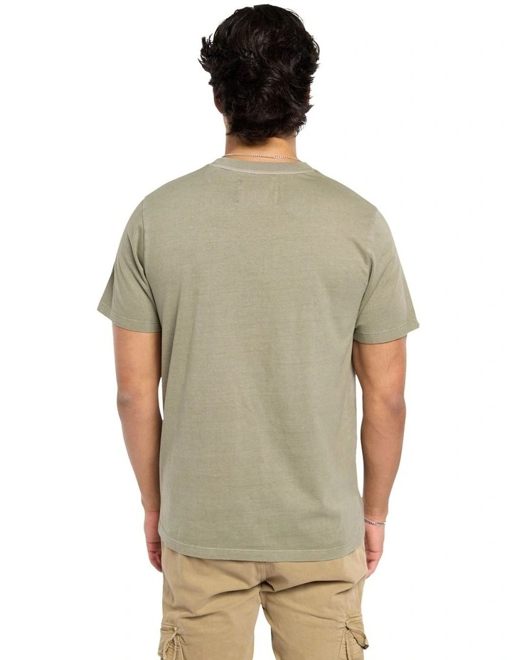 Vintage Logo Relaxed Tee in Light Khaki Green image 2