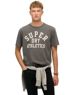 Athletic Essential Tee in Charcoal