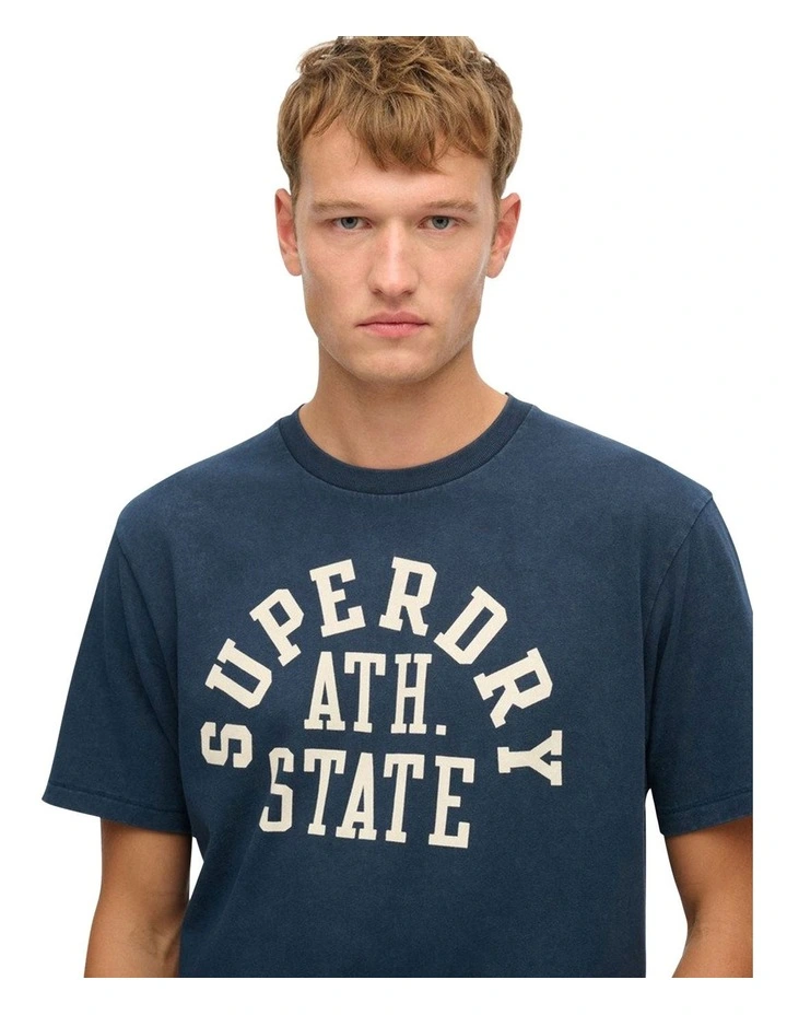 Athletic Essential Tee in Nautical Navy image 3