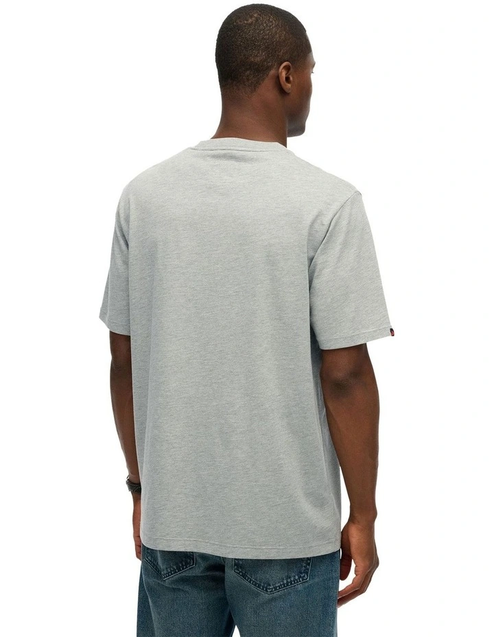 Athletic Essential Tee in Grey Marl image 2